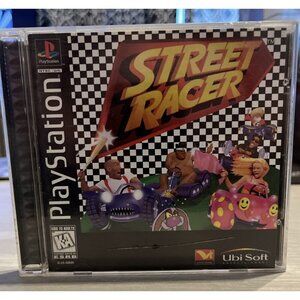 Street Racer Sony PlayStation 1 CIB Complete PS1 Black Label Tested Working